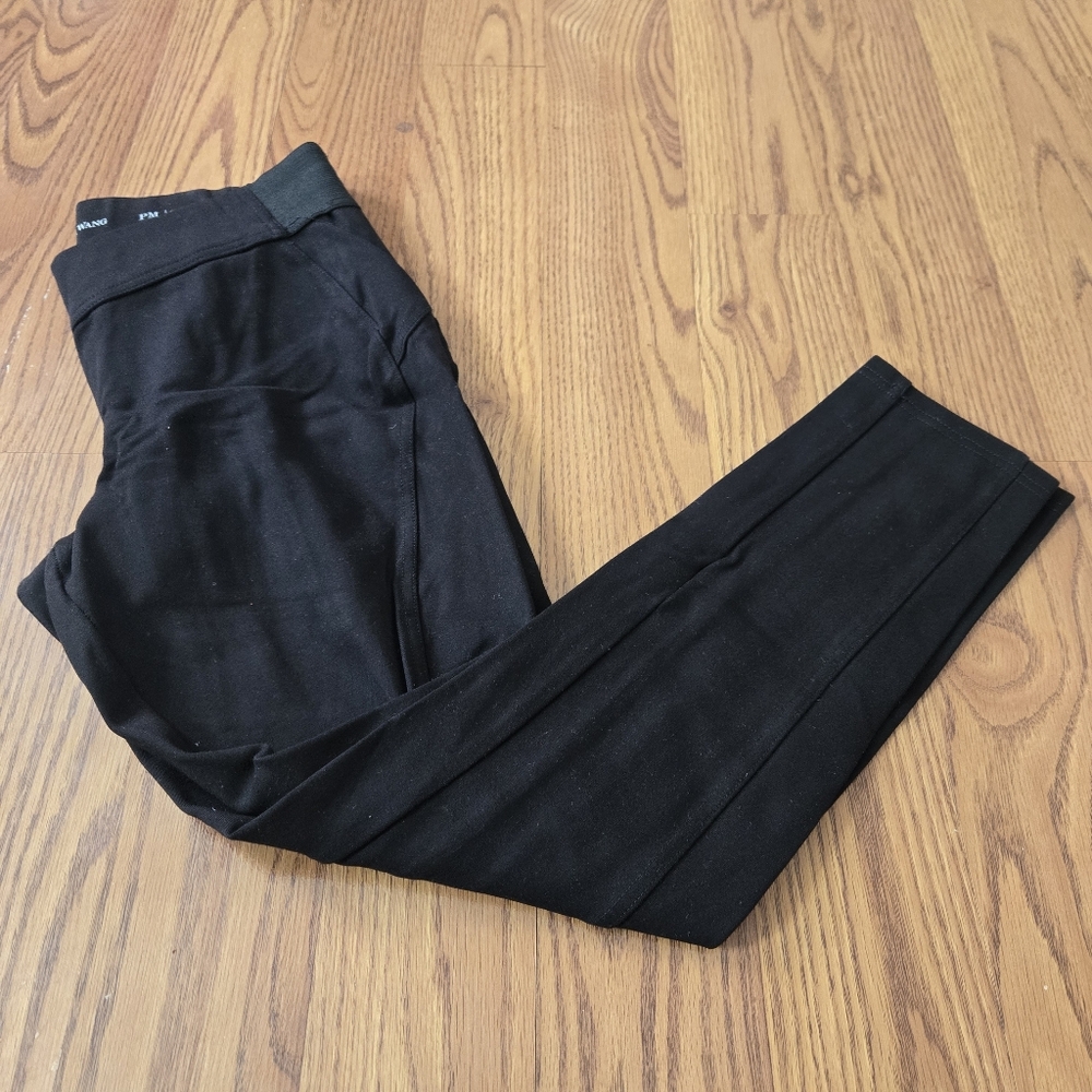 Simply Vera Vera Wang Black Leggings Mid Rise Stretch Ankle Pants Side Seams PM